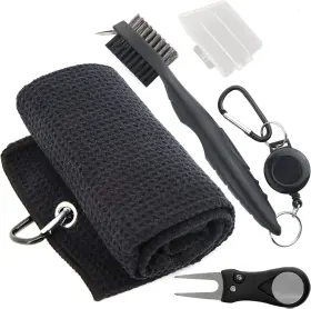 The Golfer Store 726084506725 Golf Accessories Kit 3 In 1 Club Cleaning - Towel Brus