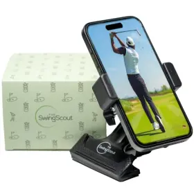 B0cpkzlf5c The Swingscout Golf Bag Phone Holder Clip Record Swing Fits Any Cellphone Quick Setup