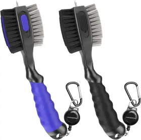 Thiodoon 722794146961 2 Pack Golf Club Brushes And Groove Cleaner Ft Retractable Zipline Ca