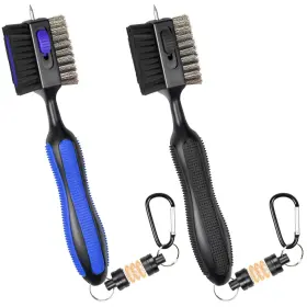 Thiodoon 722794147012 2 Pack Golf Club Brushes And Groove Cleaner Ft Retractable Zipline