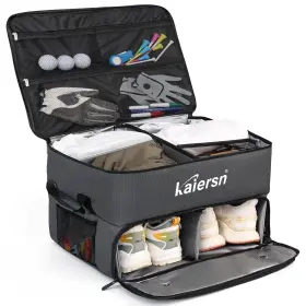 Thionyee 635408271358 2 Layer Golf Trunk Organizer Waterproof Car Locker With Separate Ventil