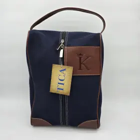 94691 Tica Charter Golf Shoe Bag Travel Accessory Real Leather Canvas Monogram Inch K Nwt 94691 Tica Charter Golf Shoe Bag Travel Accessory Real Leather Canvas Monogram Inch K Nwt