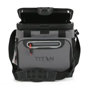 10003282 Titan By Arctic Zone Deep Freeze Cooler - 16 Can Sharkskin Gray