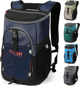 2003il273044 Titan By Arctic Zone Deep Freeze Backpack Cooler 24 Can Bag Insulation Blue