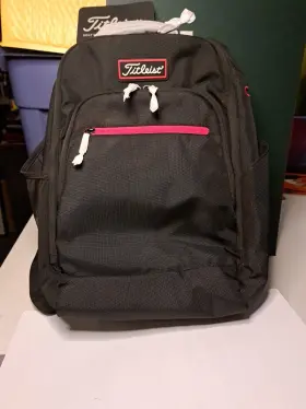 Titleist 706843649276 New Official Players Backpack Black/red Nwt - Blemishes Please Read