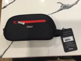 Ta20pdk-06 Titleist Players Dopp Kit - New Black/red Travel Gear Free Ship