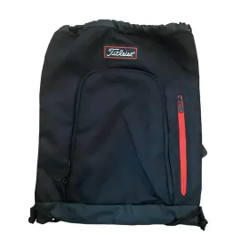 Titleist Ta20pspk-06 Players Sack Pack Black Red Nylon Drawstring Golf Travel Bag 18x14in