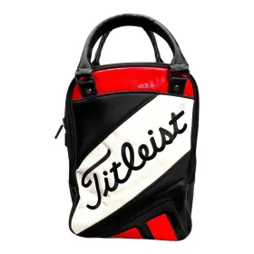 Ta3acsb Titleist Golf Shoe Bag Case / Rare In Great Shape White Red Black