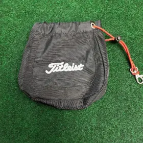 Ta3acvp Titleist Valuables Pouch Black Drawstring Lined Zip Around Hidden Pocket