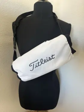 Titleist Tqfhst1276 Stadry Golf Headcover White/black Polyester Zipper Shoulder Strap