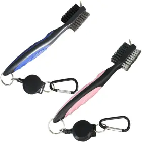 Tmeng 711181633603 2 Pack Golf Club Brush And Groove Cleaning Nylon Steel Wire Double-si