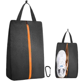 E50405-tw-us Tobwolf Smell Proof Shoe Cleat Bag Waterproof Golf Shoes With Zipper And Handle