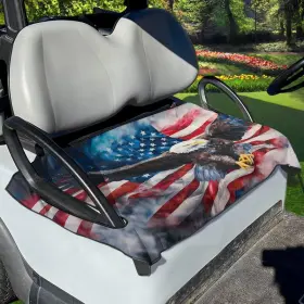 B0cpl846ht Tomeusey American Flag Eagle Golf Cart Seat Cover Universal Towel Blanket B0cpl846ht Tomeusey American Flag Eagle Golf Cart Seat Cover Universal Towel Blanket