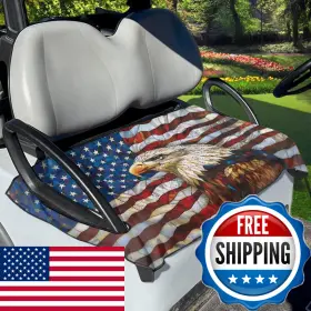 B0f8q1vhzq Tomeusey Golf Cart Seat Covers Cooling American Flag Eagle Pattern Universal