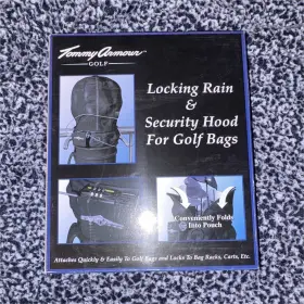 Tommy Armour Sc011 Black Locking Waterproof Theft Deterrent Golf Bag Hood