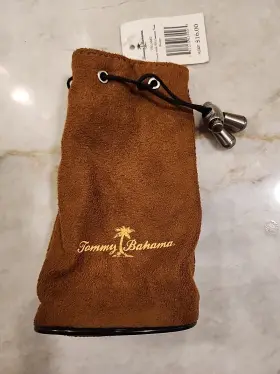 0001171021 Tommy Bahama Brown Golf Tee Pouch Or Whatever