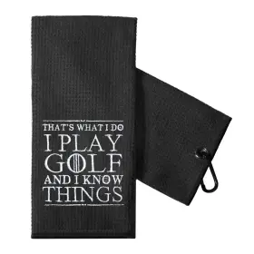 Gt-004 Touner Thats What I Do Play Golf And Know Things Towels Embroidered