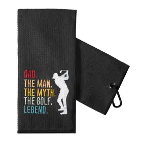 Gt-013 Touner Dad The Man Myth Golf Legend Towels With Clips Em