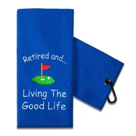 Gt-021 Touner Funny Golf Towel Gift For Dad Retirement Gifts Men Golfer