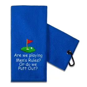 Gt-024 Touner Funny Golf Towel Gift For Dad Mom Retirement Gifts Men Women