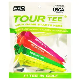 T-489 Tour Tee 590 Pro Neons Golf Tees 4 Pack