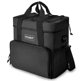 Tr2103035an-fjp Tourit Insulated Cooler Bag 35-can 24l Portable Soft Lunch 35can/24l Black