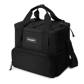 Tr2103035as001-fus Tourit Small Soft Cooler Bag Insulated 24/35/46-can 24 Can/14.6 L Black