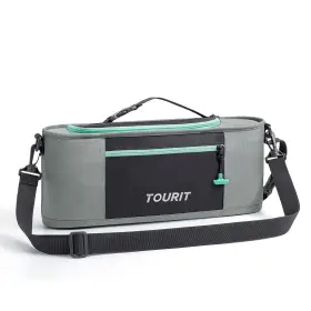 Tr2103063an008-ds-fus Tourit Cooler Bag - 6-can Insulated Sleeve Small Soft Golf Grey