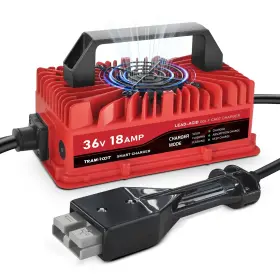 Tramroot 758289849208 18 Amp Golf Cart Charger For 36 Volt Ezgo Marathon Lead Acid Battery With And