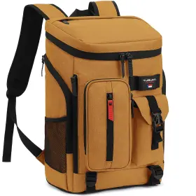 6810-brown Tuguan Cooler Backpack 36 Cans Insulated Leak Proof Lightweight Medium Brown