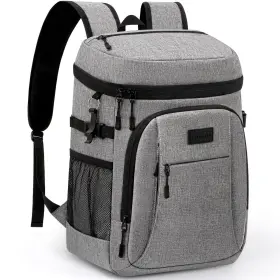 Twb-cbs02-l02 Tuwubi Cooler Backpack 42 Cans Coolers Insulated Leak Large Grey
