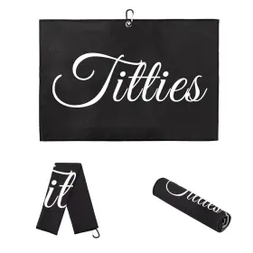 2637 Tuyuu Golf Towel Printed Towels For Bags With Clip Accessories Funny