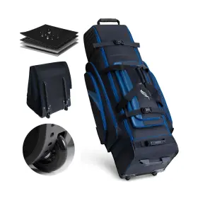 1680d Unihimal 198715173574 Soft-sided Golf Travel Bag Cover With Wheels Material Pa