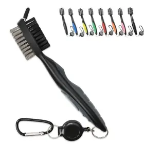 Universal Promotions 796752237657 Golf Club Brush Groove Cleaner With 2 Ft Retractable Extension Cord Gray