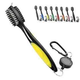 Universal Promotions 796752237688 Golf Club Brush Groove Cleaner With 2 Ft Retractable Extension Yellow