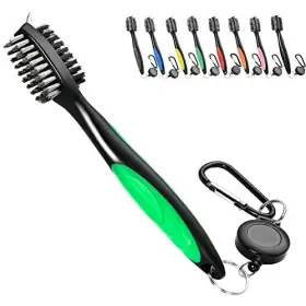 Universal Promotions 796752237695 Golf Club Brush Groove Cleaner With 2 Ft Retractable Extension Green