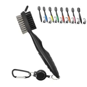 Universal Promotions 867228000331 Golf Club Brush Groove Cleaner With 2 Ft Retractable Extension Black