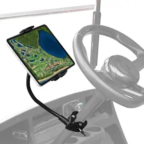 Gctm-ext-001 Urgown Golf Cart Tablet Phone Holder With Extended Arm Steering Black