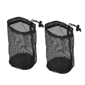 Uxcell 601968162887 2pcs 8.7 Inch X5.1 Nylon Mesh Net Bag Drawstring Pouch