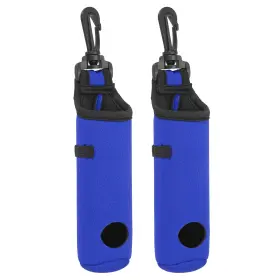 Uxcell 634149838899 2pcs Golf Ball Carry Bag Tee Holder Neoprene Bags With Hook Blue