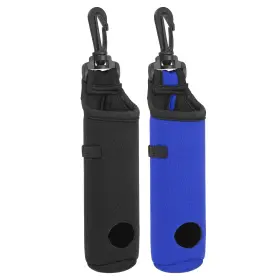 Uxcell 634149838936 2pcs Golf Ball Carry Bag Tee Holder Neoprene Bags With Hook 2 Color