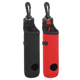 Uxcell 634149838943 2pcs Golf Ball Carry Bag Tee Holder Neoprene With Hook 2 Color