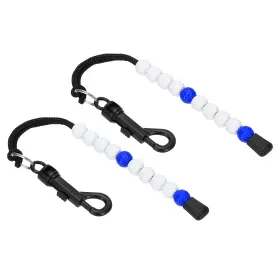 Uxcell 636939923631 2pcs Golf Beads Score Counter Stroke Clip White/blue