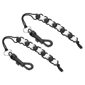Uxcell 636939923655 2pcs Golf Beads Score Counter Stroke W Clip White/black