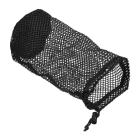 Uxcell 745065232699 11 Inch X5.5 Nylon Mesh Net Bag Drawstring Pouch For Golf Ball Storage Black