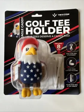 Vannyvee Sports 198715588460 New Golf Tee Holder - Eagle Caddy