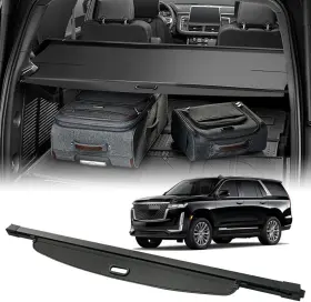 Vecartech 619191929610 Compatible With 2021-2025 Cadillac Escalade/chevy Cargo Shade Cover Pvc
