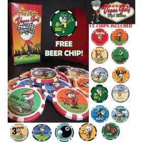 B009z0dxt6 Vegas Golf - One The Course Game High Roller Edition 15 Chips