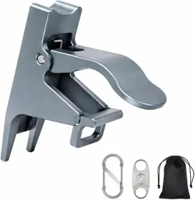 Mch-grey-1 Velaun Magnetic Golf Cart Holder With Cutter Adjustable Aluminum Alloy Accessory Grey 3