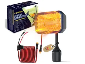 Fy010 Venswid 400w Electric Golf Cart Heater 360 Degree Adjustable For Club Car Yamaha Ezgo